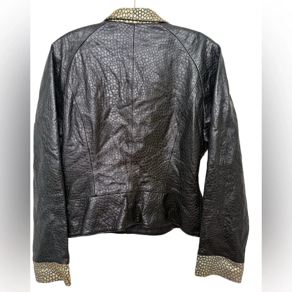 VINTAGE LILLIE RUBIN LEATHER JACKET - Picture 2 of 3